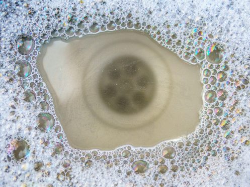 Clogged kitchen sink drain